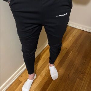 Alphalete Black Tapered Athletic Joggers